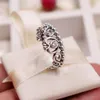Vente en gros - Couronne CZ Diamond Ring avec boîte d'origine en argent sterling 925 plaqué or rose pour bijoux Pandora dames bague cadeau d'anniversaire