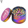 HORNET Zinc Alloy Tobacco Grinders 56MM 4 Pieces Metal Smoking Herb Grinder Sharp Diamond Teeth Spice Crusher Handle Muller