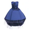 Eleganti abiti da ragazza di fiore per bambini, applicazioni in tulle, cerimonia di comunione, matrimonio, damigella d'onore, compleanno, cocktail, ballo di fine anno