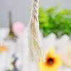 3-10mm White Cotton Twisted Braided Cord Rope Handmade Home Textile Accessories Craft Macrame String Wedding Decoration