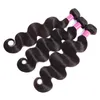 Cabelo humano peruano 3 pacotes de onda corporal Extensões de cabelo virgem