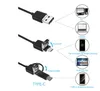 Endoscope Camera Flexible IP67 Waterproof Inspection Borescope Camera 2M 1M 7mm for Android PC Notebook 6LEDs Adjustable hot