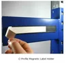 C-kanaal magnetische label houderstrook met PVC-papier 20 stks per verpakking C-profiel Breedte 20mm 25mm 30mm beschikbaar
