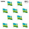 Épinglette de drapeau du Rwanda, badge de drapeau, broches, Badges, 10 pièces par Lot