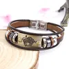 12 Control Bracelet Horoscoop Teken Charm Leather Meerlagige wrap armbanden Bangle manchet mode sieraden voor vrouwelijke heren Will en Sandy