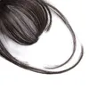 100% Real Clip in Air Bangs Human Hair One Piece Clip in Fringe Hair Extensions Natural Color for Women