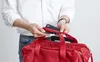 30 pezzi borsa da viaggio donna uomo unisex pianura tela grande capacità borsone pieghevole a tracolla può mettere scarpe cubi di imballaggio dell'organizzatore