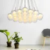 2020 Nieuwe Moderne LED Kroonluchter Woonkamer Opknoping Lichten Home Deco Verlichting Eetkamer Armaturen Nordic Slaapkamer Glazen Bal Hanglampen