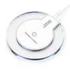 Fast Qi Wireless Charger Charging Dock Pad för Samsung Galaxy S6 S7 Edge S8 för Apple iPhone X 8 Plus bilavgift Crystal3376258