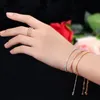 6 pcs/lots Mode Simple Réglable Femme Tennis Bracelets Incrustation Strass couple bijoux 3 couleur C-51