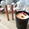 100 pezzi di candele in legno da 13 cm con stand di ferro per candele naturali fai -da -te per feste di compleanno Valentine039s Day Candele Accessori2046836
