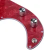 PB P Bass pré-câblé chargé Pickguard plaque à gratter avec micro pour 4 cordes P Bass noir rouge Pearl6201387