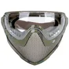 Airsoft Çelik Mesh Maske Açık Spor Yüz Maskesi Taktik Tam Yüz Güvenliği Airsoft Paintball Nefes Alabilir Av Koruyucu Gear6597755
