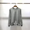 Avrupa kazak kadın erkekler marka kazakları retro klasik lüks sweatshirt kol mektup nakış yuvarlak boyun rahat çıkarılabilir kol bandı jumper