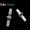 Glass adapter żeńska samca 10 mm 14 mm 18 mm bong dla hakahs platformy olejne Bongs ZJ558