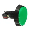 5ピース緑色LEDライト60mmアーケードビデオゲームプレーヤープッシュボタンスイッチ