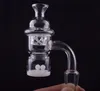 O mais novo 4 mm de espessura de 25 mm de salto de salpicos xl chanfrado quartzo banger ciclone de unhas girando tampa de carboidrato e inserção de pérolas TERP para DAB RIG5871808