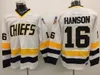 Hanson Brothers Slap Shot Charlestown Chiefs #16 Jack 17 Steve 18 Jeff Hanson 7 Francine Dunlop 3 Killer Vintage CCM Movie Hockey Jersey