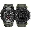 Smael Army Mens Set Militaire Horloge Sport 50m Waterdichte LED Digitale Horloges Heren 1708B 1802 Sportpak voor Mannen Relgio Masculino