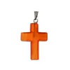 Pendentif croix, homme et femme, sens collier, mode, simple et roman