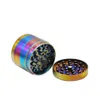 1X Rainbow Dazzle Color 4 Strati Metallo Erba In Lega di Zinco Smerigliatrice Tabacco 50MM/1.97 Nuovo di Zecca