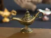Andere Kunst und Kunsthandwerk Klassische Seltene Hohllegende Zauberlampen Weihrauchbrenner Retro Wishing Oil Lampe Home Decor Geschenk