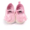 Partihandel Chopening Baptism Nyfödd Baby Girl Headband Set Soft Soled Leather Toddler Skor Branded First Walker Booties