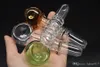 Cheap colorful 12cm hand made dry herb smoking Pipe thick glass Pipes Thick heady hand herbal pipe Glass Oil Pipe