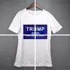 Frauen Donald Trump Zug 2020 T-Shirt O-Neck Kurzarm Shirt USA Flagge Halten Sie Aman toll