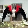 Alta calidad negro rojo grandes alas del diablo juego creativo accesorios de cosplay gran evento decoración de fiesta suministro envío gratis