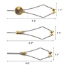 플라이 묶는 보빈 홀더 낚시 도구 스레드 홀더는 스풀 황동과 스테인리스 플라이 낚시를 부드럽게
