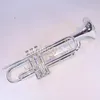 Jupiter JTR700 Bb Trumpet New Brass Silver Plated Surface Trumpet High Quality Musical Instrument trombeta with Case Free Shipping