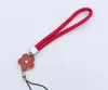 Corde suspendue pour téléphone Bracelet suspendu lanière tissée créative bracelet fleur de haute qualité camélia prune corde courte