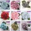 Flores artificiais 1 PC Hortênsia Bouquet para Decoração de Casa Arranjos Florais Wedding Party Decor DLH131