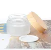 Frosted Clear Glass Jar Face Cream Flessen Ronde Cosmetische Kruiken Hand Gezicht Verpakking Fles 5G 10G 15G 30G 50G Draagbare Reiskruiken