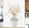 3D DIY Vase Blume Wandaufkleber Kreative Aufkleber Wohnkultur Selbstklebende Tapete Wohnzimmer Schlafzimmer Küche Aufkleber