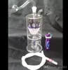 Narghilè muto in vetro con filtro a cestello Bong all'ingrosso Bruciatore Tubi per l'acqua in vetro Impianti petroliferi Fumatori gratuiti