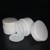 20g 30g 50g Glass Jar White Porcelain Cosmetic Jars with Inner PP liner Cover for Lip Balm Face Cream