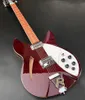 RIC 330 12 Strings Wine Red Semi Hollow Body Electric Guitar Gloss Lack Fingerboard Dot Inlay 2 Toaster Pickups Two Output J8523305