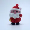 2 inch Cartoon Santa Claus Snowman Reindeer Soft Doll Keychain Pendant Creative Christmas Gift Kids toys B11