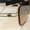 men glasses design sunglasses player square K gold frame crystal cut lens high-end top quality outdoor eyewear with case233B