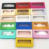 Empty Eyelash Packaging Box Can Custom Your Logo 25mm 3d Mink Lashes False Eyelashes Boxes Makeup Eye lash Storage Case