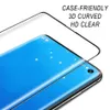 Case vriendelijk gehard glas voor Samsung S22 Ultra Galaxy Note 20 plus S10E S21-schermbeschermer 5D Volledige dekking aanraken van Unclock Geen gat met retailverpakking