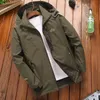 Men's Casual Waterproof Jacket 2019 Spring Autumn Tourism Windbreaker Bomber Jacket Male Raincoat Windproof Hooded Coat 4XL T190910