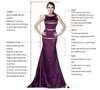 Tanie Kraj Różowy Druhna Dress 2020 Sexy Sheer Jewel Neck Aplikacje Maid of Honor Dresses Split Formalne Suknie Wieczorowe Nosić