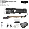 Super Bright XHP50 LED Lanterna Impermeável 5 Modos de Iluminação Zoomable Tocha Use 18650 ou 26650 Bateria para Aventuras ao ar livre