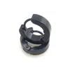 Clip per orecchini in acciaio inossidabile di colore nero 24 paia di orecchini a bottone