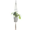 植物ハンガーマクラマフラワーポットホルダーロープ編組吊りプランターバスケットホームガーデン装飾8デザインオプションのYW3952-ZWL
