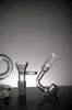 Narghilè Bong in vetro con turbina a imbuto da 10 pollici con ciotola smerigliata da 14 mm Tubi per fumatori in vetro trasparente Consegna globale