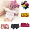 crianças meninas de ouro de veludo Bow headbands bowknot banda Princesa Cabelo novas crianças Acessórios de cabelo Boutique 9 cores INS quente